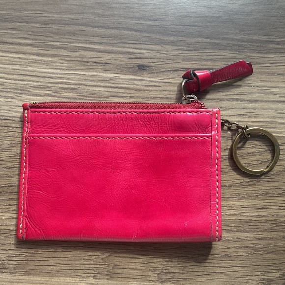 Coach Pink Patent Leather Card Case - Picture 2 of 4